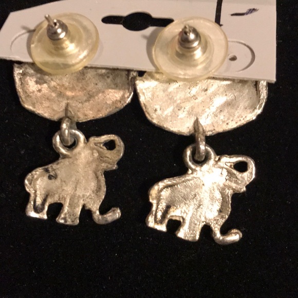 Noah’s Ark Elephant Earrings - Picture 3 of 3